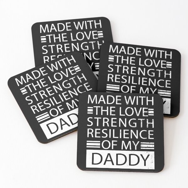 Item preview, Made With The Love Strength And Resilience Of My Daddy - proud son quote, proud daughter quote - fathers day gift ideas designed and sold by DrawingBoard.