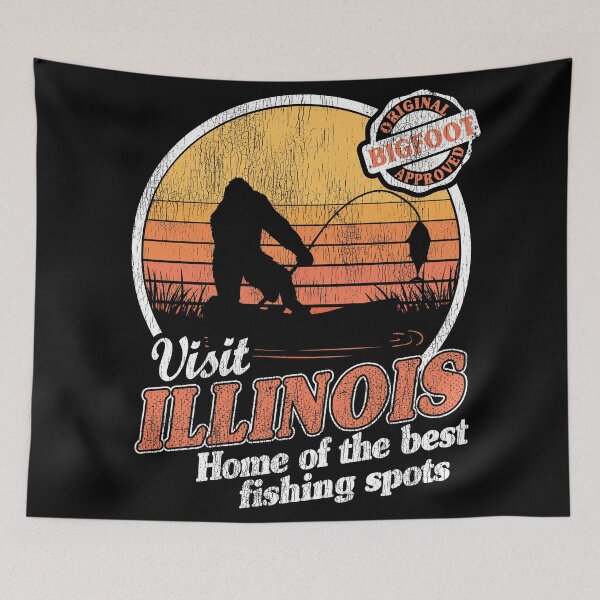Item preview, Funny Bigfoot Sasquatch Fishing Gift Vintage Visit Ohio designed and sold by Stronzi.