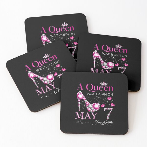 Item preview, Womens A Queen Was Born on May 7, 7th May Birthday designed and sold by michaelscoe.