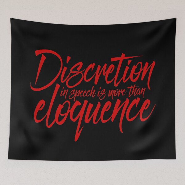 Item preview, Discretion in speech is more than eloquence  v.2 designed and sold by x1brett.