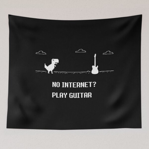 Item preview, No Internet? Play Guitar Dark Theme designed and sold by nightsworthy.