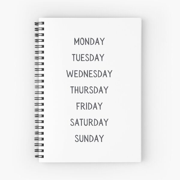Item preview, Days of the week - monday tuesday wednesday thursday friday saturday sunday designed and sold by Black British  Designer - Photographer.