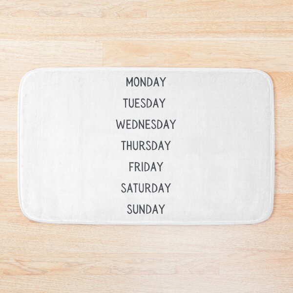 Item preview, Days of the week - monday tuesday wednesday thursday friday saturday sunday designed and sold by Black British  Designer - Photographer.
