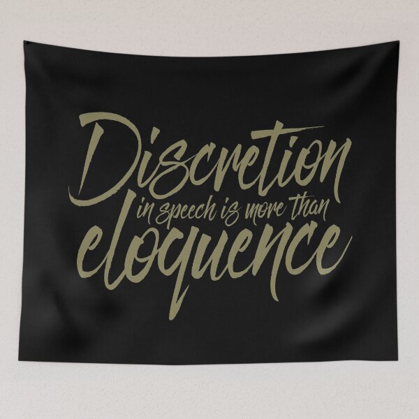 Item preview, Discretion in speech is more than eloquence v.8 designed and sold by x1brett.