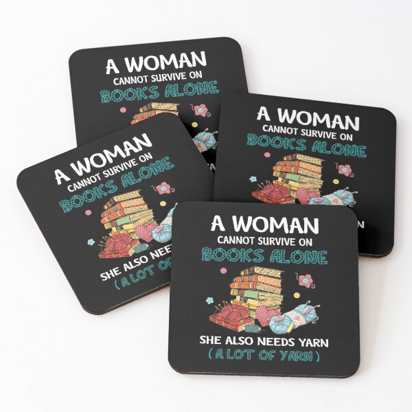 Item preview, Funny Woman Loves Books Yarn Crochet Sewing Knitting Mothers Day designed and sold by tuanitus.