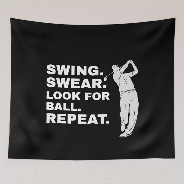 Artikelvorschau, Swing Swear Look für Ball Repeat Golfer Golf entworfen und verkauft von Superhero Gear.