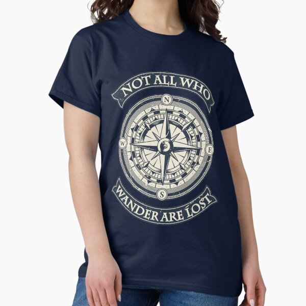 Item preview, Not All Who Wander are Lost Retro Compass designed and sold by VinBasis.