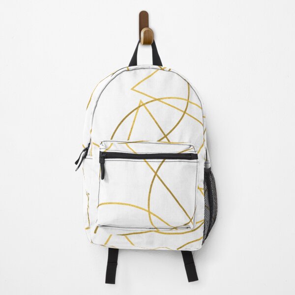 Item preview, Gold Circles And Triangles Pattern designed and sold by EvelinePatterns.