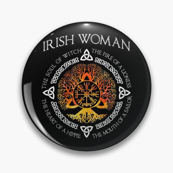Item preview, Best Norse Viking Yggdrasil Awe Tree Of Life Irish Woman Shieldmaiden Vegvisir designed and sold by tuanitus.