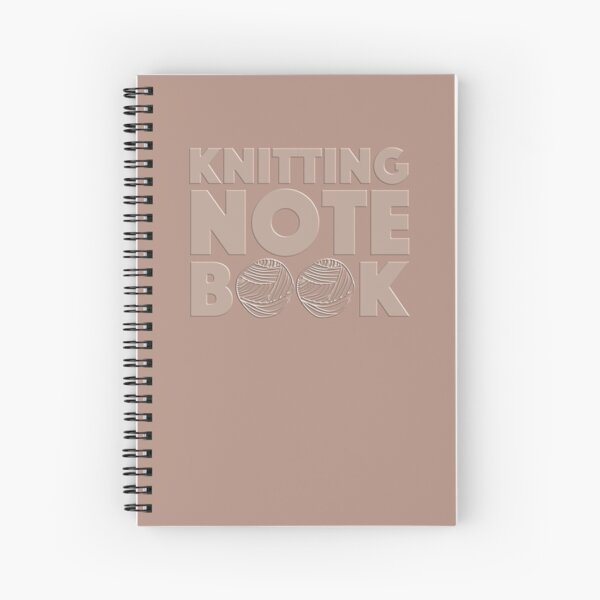 Pink Knitting Notebook Spiral Notebook