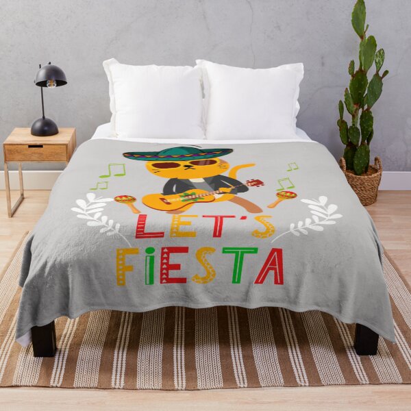 Item preview, Cinco De Mayo Let's Fiesta Mexican Cat designed and sold by GINIART.