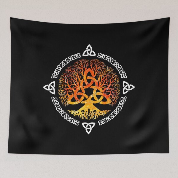 Item preview, Cool Norse Viking Yggdrasil Awe Tree Of Life Irish Vegvisir designed and sold by tuanitus.