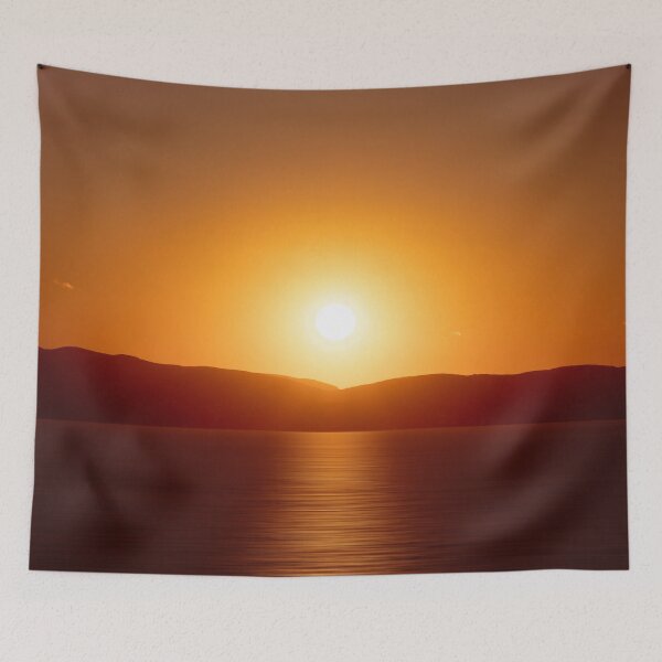 Item preview, Golden Sunset by the Sea and Mountains in Naxos, Cyclades, Greece designed and sold by JarbasVisuals.