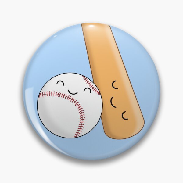 Item preview, Cute Baseball and Baseball Bat designed and sold by BaconPancakes21.