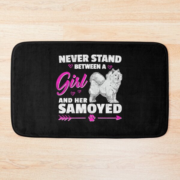 Item preview, Girl with Samoyed sled dog saying designed and sold by madgrfx.