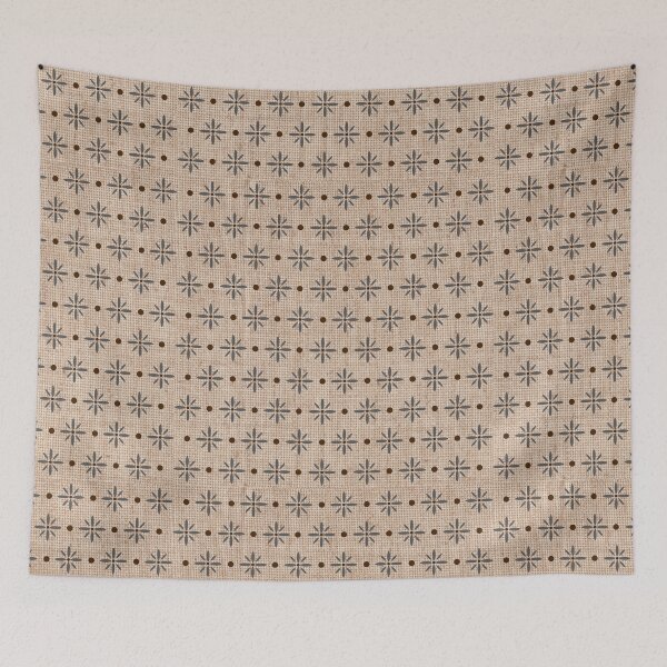 Item preview, floral burlap plate designed and sold by drifti.