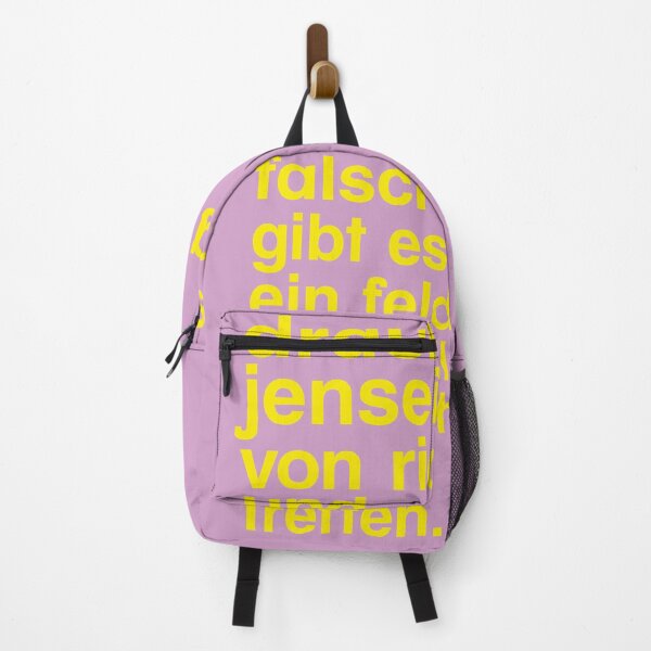 Artikelvorschau, draußen, jenseits von richtig und falsch - flieder - Rumi Poster entworfen und verkauft von muuv-studio.