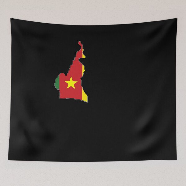 Item preview, Cameroon map FLAG designed and sold by drifti.