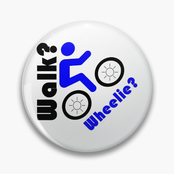 Artikelvorschau, Cycle ~ Walk Wheelie (Blau & Schwarz) entworfen und verkauft von Boakes-Digital.