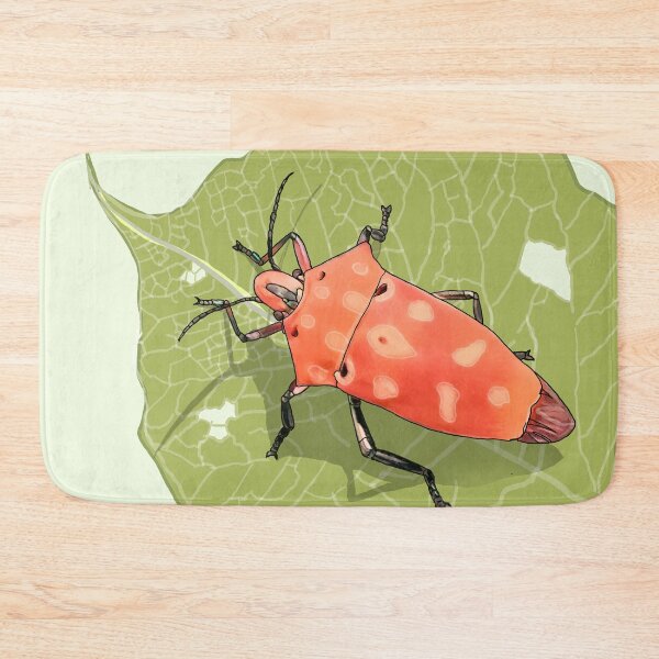 Item preview, Orange Stinkbug on Leaf designed and sold by Arkneer.