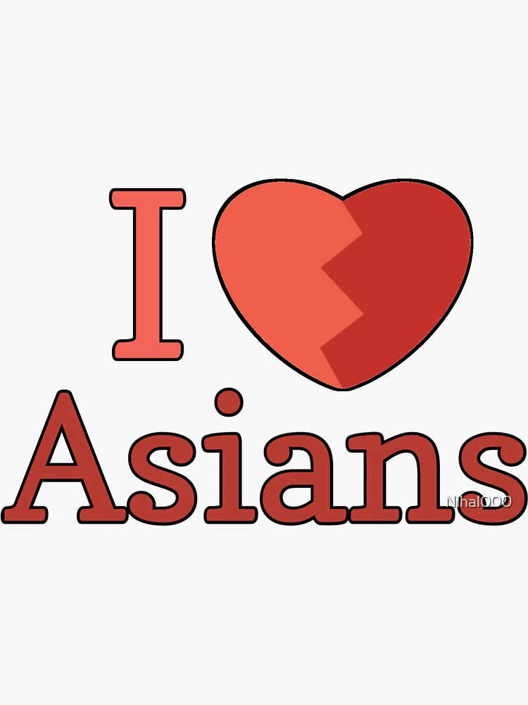 I Love Asian Girls Decal Sticker - Midwest Sticker Shop