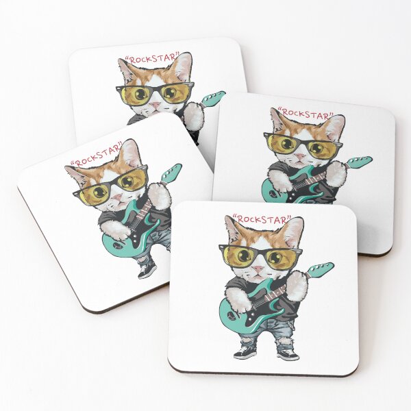 Artikelvorschau, Rockstar Gitarrenkatze Superheld Flying Cat Tierliebhaber Katze T-Shirts entworfen und verkauft von Queengood.