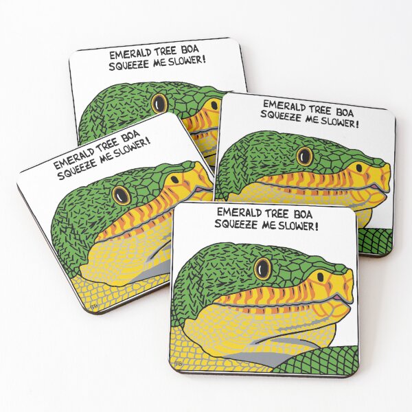 Item preview, Emerald tree boa snake designed and sold by Michelle Best.