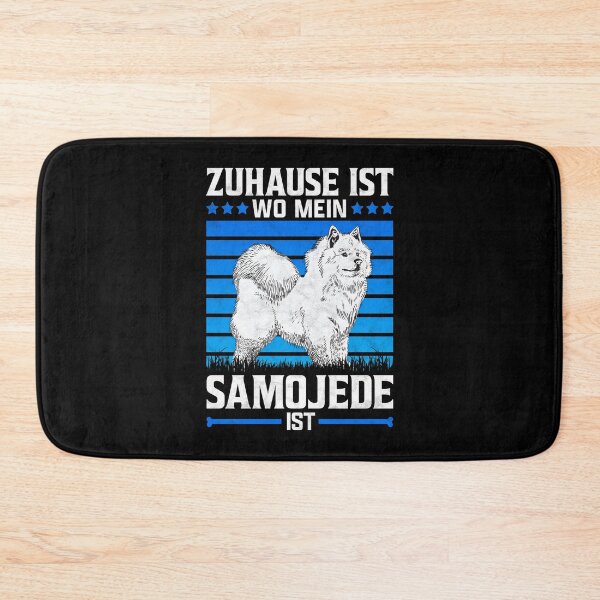 Item preview, Home is where my Samoyed is sled dog saying designed and sold by madgrfx.