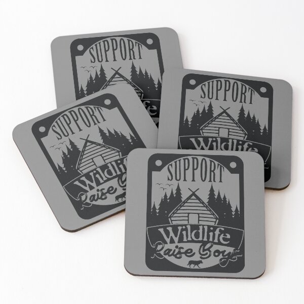 Item preview, Support Wildlife Raise Boys in the cabin designed and sold by ARTsPlural.