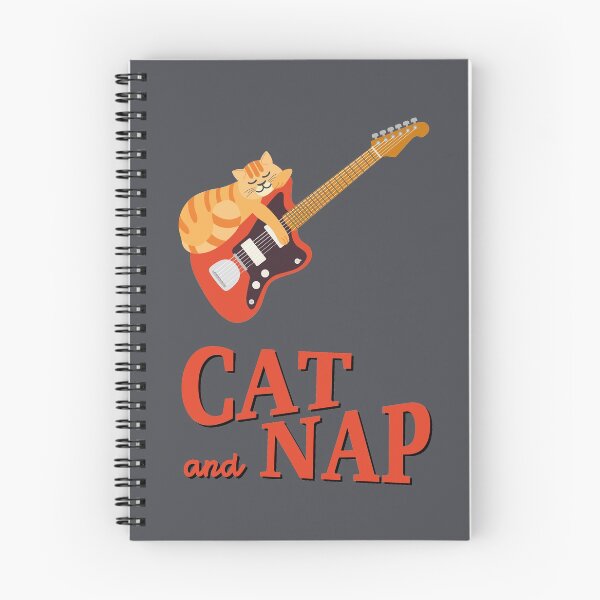 Item preview, Relaxed Cat on Surf Guitar | Tabby | Catnap designed and sold by Fluffy-Vectors.