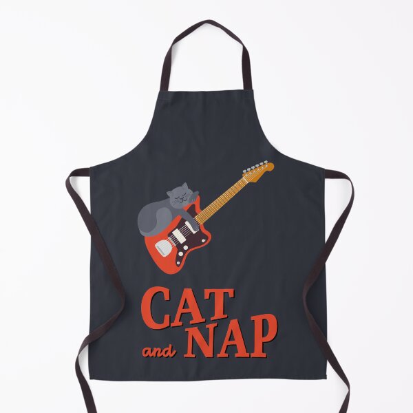 Item preview, Relaxed Cat on Surf Guitar | British Shorthair | Catnap designed and sold by Fluffy-Vectors.