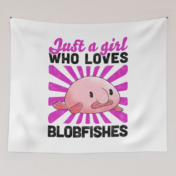 Item preview, Girl who loves blobfish ugly fish humor saying designed and sold by madgrfx.