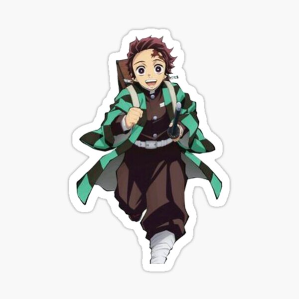 Sticker « Tanjiro Kamado Chibi Kimetsu no Yaiba », par HichamGreen