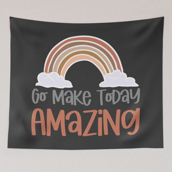 Item preview, Go Make Today Amazing Boho Rainbow designed and sold by Schuva.