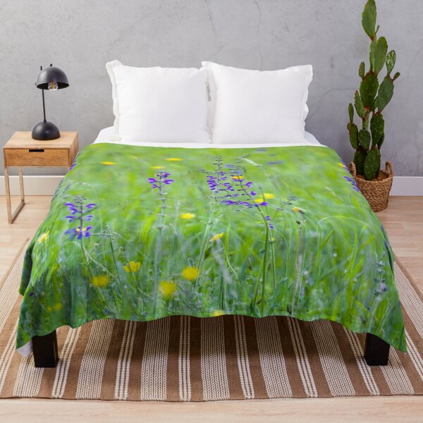 Item preview, Serene Summer Meadow with Wild Flowers and Grasses designed and sold by CyaniRose.