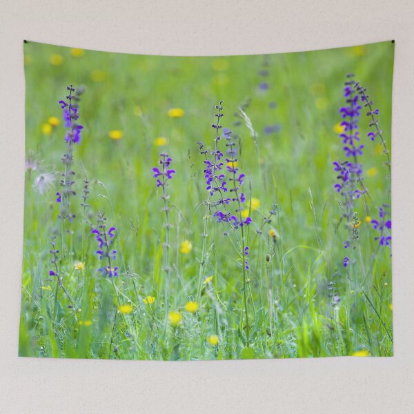 Item preview, Serene Summer Meadow with Wild Flowers and Grasses designed and sold by CyaniRose.