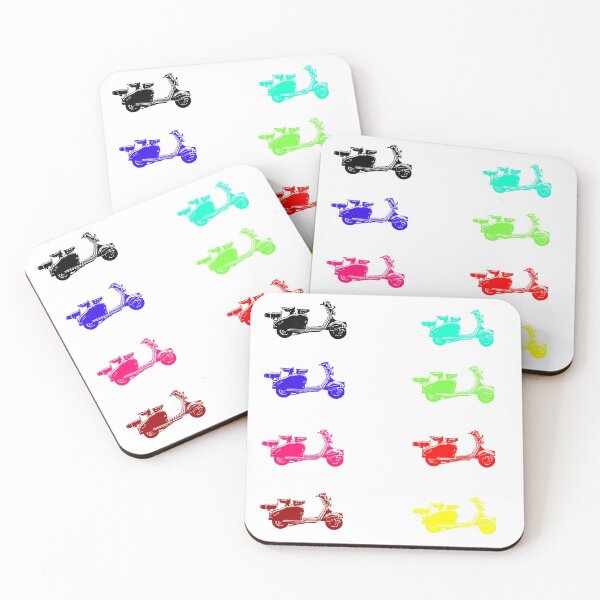 Item preview, Vintage Italian LD Scooter pack in 8 different colours - Classic 1950's Scooter Stickers designed and sold by Rocketman2017.