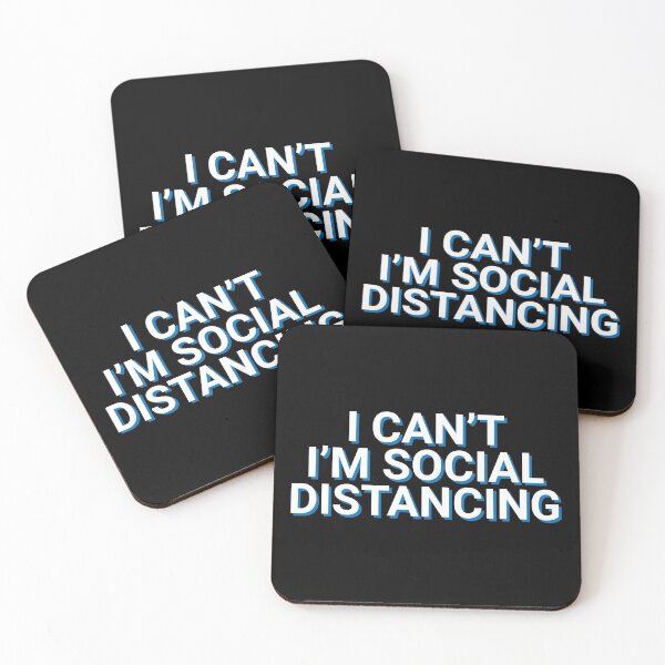 Item preview, I Can't I'm Social Distancing Funny designed and sold by Sour Soul.