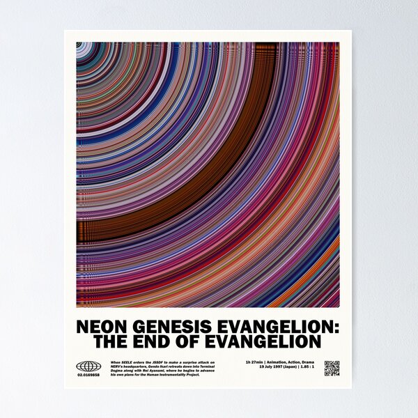 minimal_Neon Genesis Evangelion: The End of Evangelion Abstract Circular Anime Poster