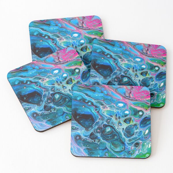 Item preview, Abstract Fluid art, acrylic pour designed and sold by Dreamscape Eclectic .
