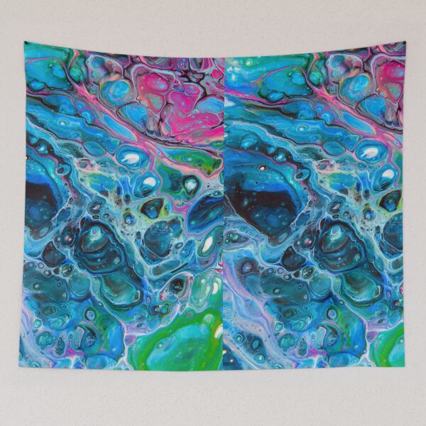Item preview, Abstract Fluid art, acrylic pour designed and sold by Dreamscape Eclectic .