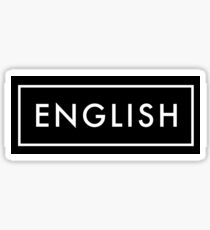 English Sticker