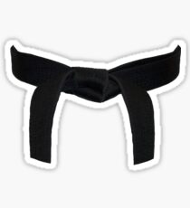 Martial Arts Black Belt Sticker