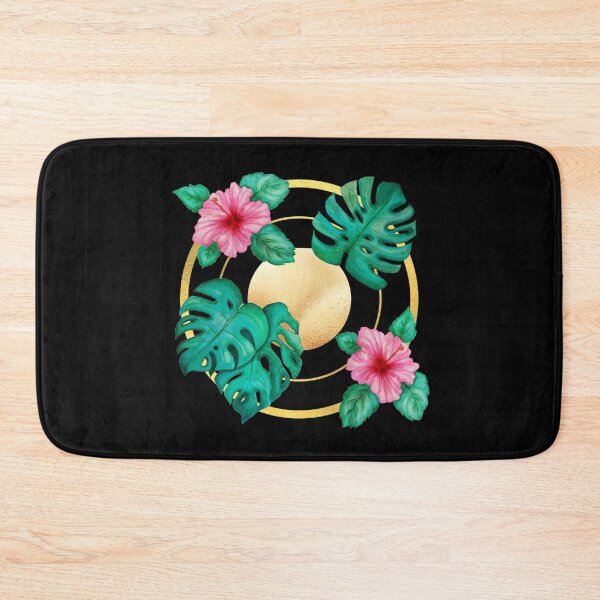 Item preview, Aloha summer vibes gold round  designed and sold by editanagy.