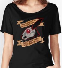 Black rabbit of inle (plain background) Women's Relaxed Fit T-Shirt