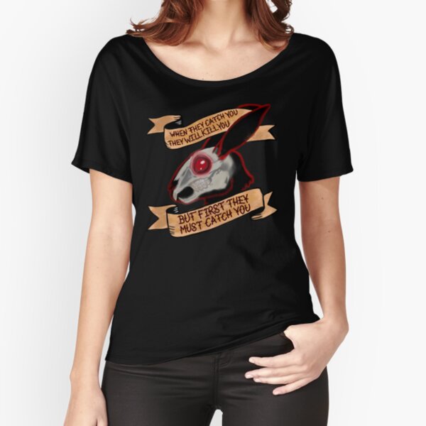 Black rabbit of inle (black background) Relaxed Fit T-Shirt
