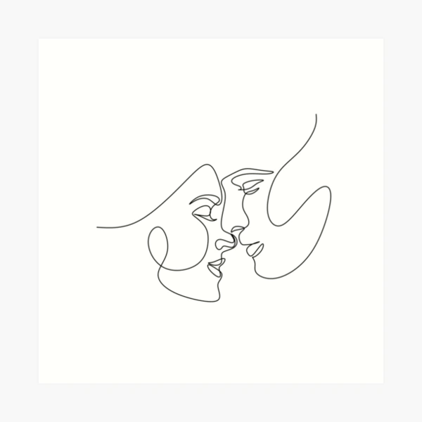 One line drawing face. Modern minimalism art, aesthetic contour. Abstract  woman portrait in the minimalist style. Continuous line vector illustration  Stock Vector | Adobe Stock