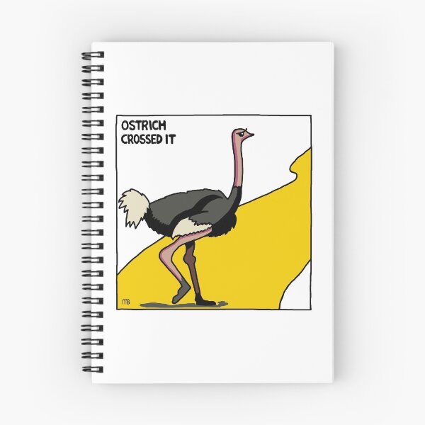 Item preview, Ostrich crossing the road designed and sold by Michelle Best.