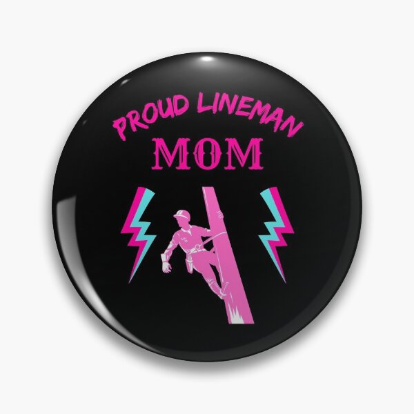 Item preview, Proud Lineman Mom designed and sold by WoodburyLake.