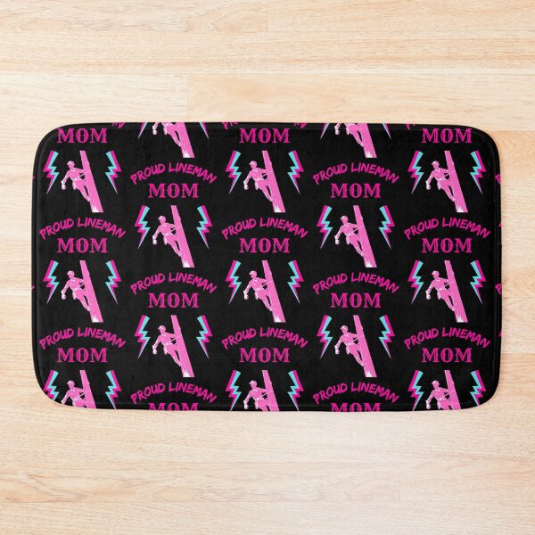 Item preview, Proud Lineman Mom designed and sold by WoodburyLake.